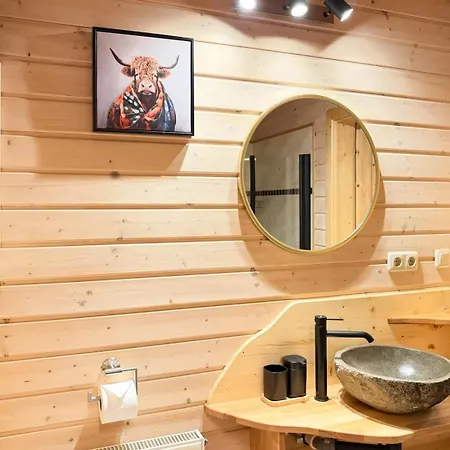 10-personen-wellness-chalet In Erster Reihe Am בית נופש Rieden (Mayen-Koblenz)