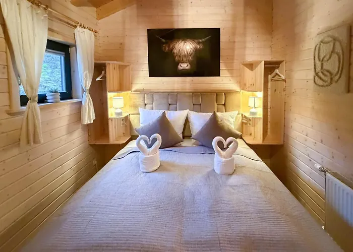 10-personen-wellness-chalet In Erster Reihe Am בית נופש *