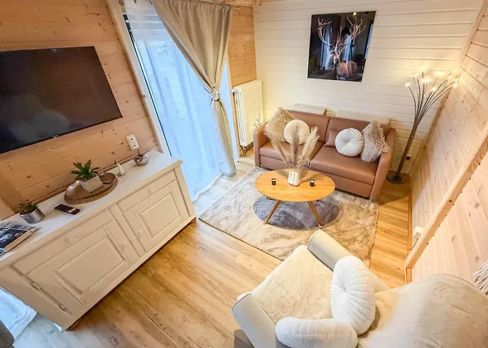 10-personen-wellness-chalet In Erster Reihe Am בית נופש