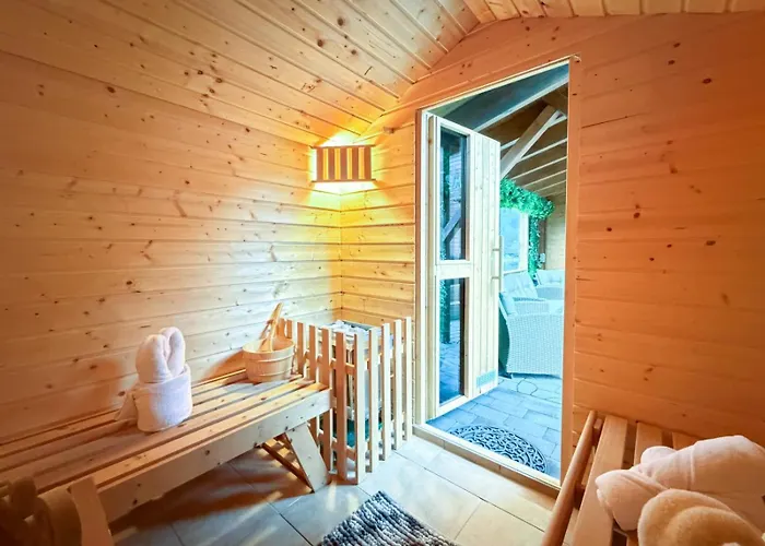 10-personen-wellness-chalet In Erster Reihe Am בית נופש Rieden (Mayen-Koblenz)