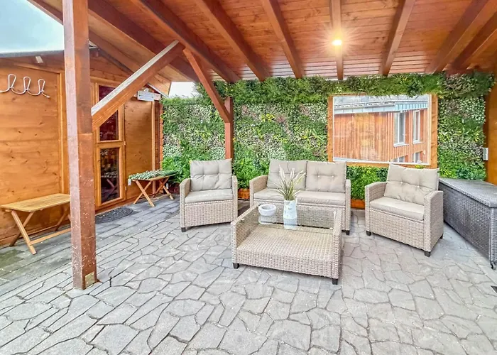 10-personen-wellness-chalet In Erster Reihe Am בית נופש *