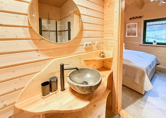 בית נופש 10-personen-wellness-chalet In Erster Reihe Am