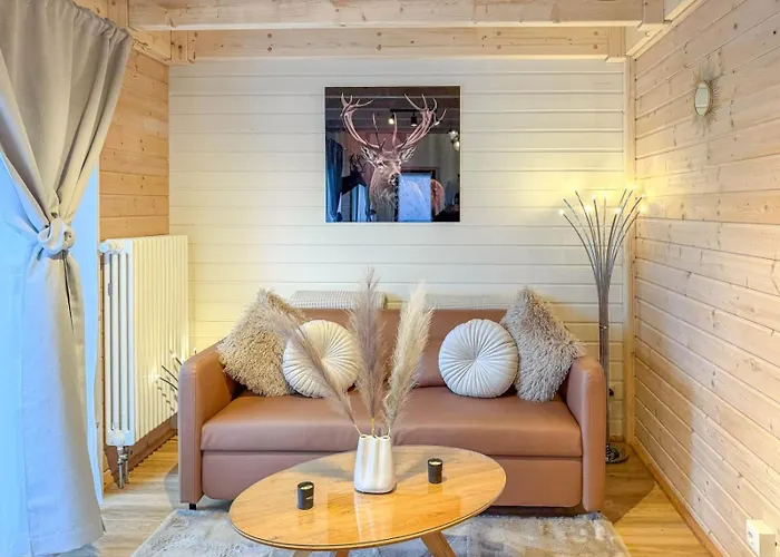 10-personen-wellness-chalet In Erster Reihe Am בית נופש