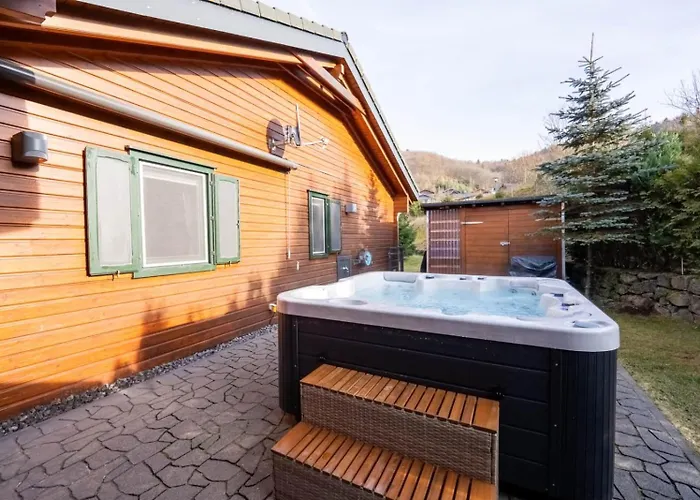 10-personen-wellness-chalet In Erster Reihe Am בית נופש *